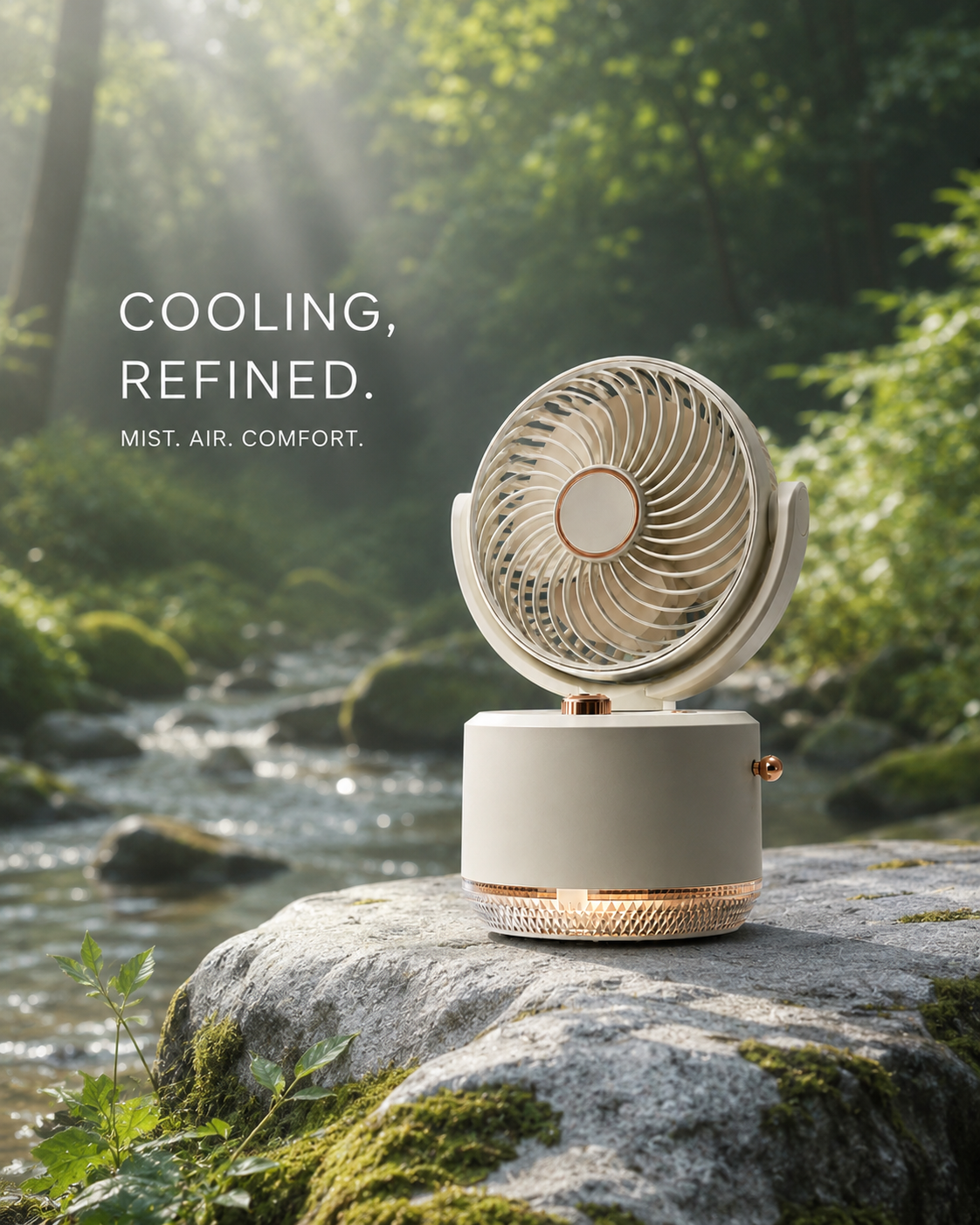 COOLIVA Mist Desk Fan
